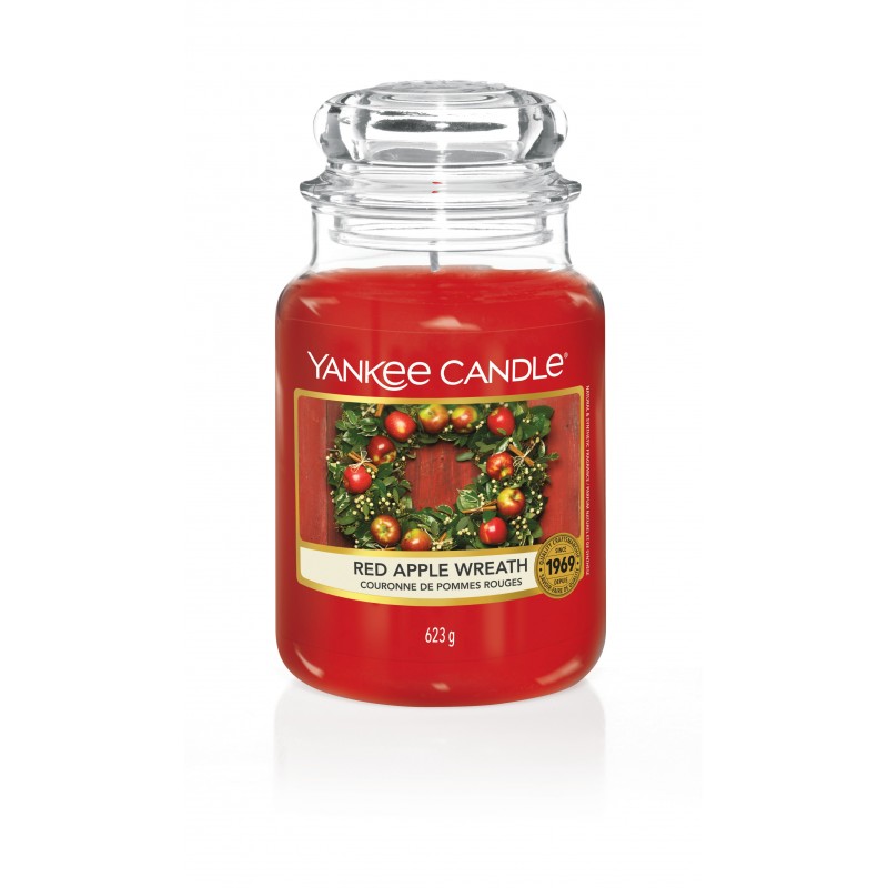 Yankee Candle Red Apple Wreath - duża świeca zapachowa - Candlelove