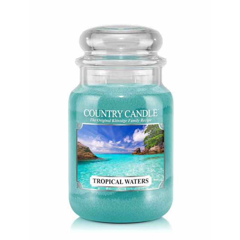 Country Candle Tropical Waters - duża świeca zapachowa - e-candlelove