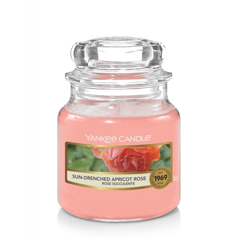 Yankee Candle Sun-Drenched Apricot Rose - mała świeca zapachowa - e-candlelove
