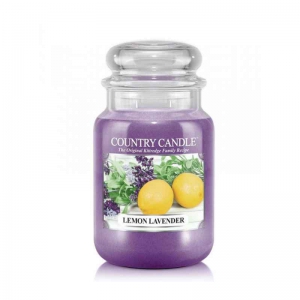 Country Candle Lemon Lavender - duża świeca zapachowa - e-candlelove