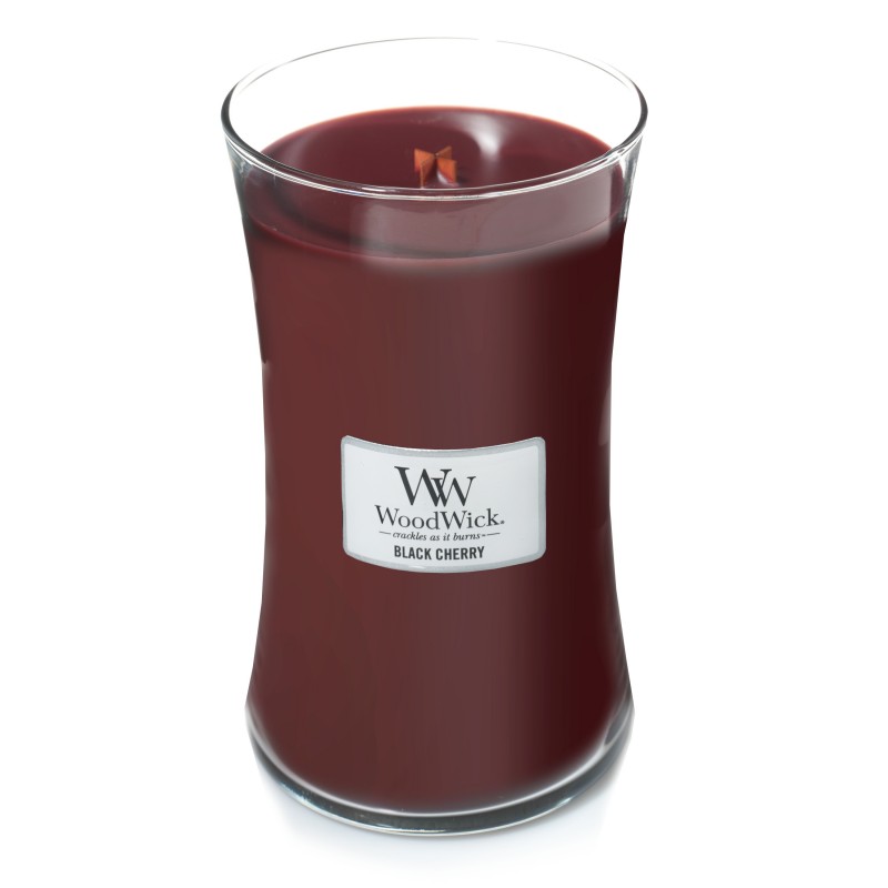 WoodWick Black Cherry - duża świeca zapachowa - candlelove