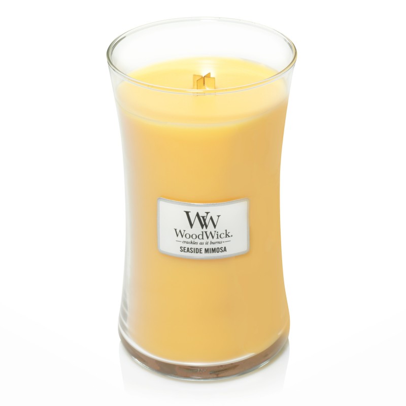 WoodWick Seaside Mimosa - duża świeca zapachowa - candlelove