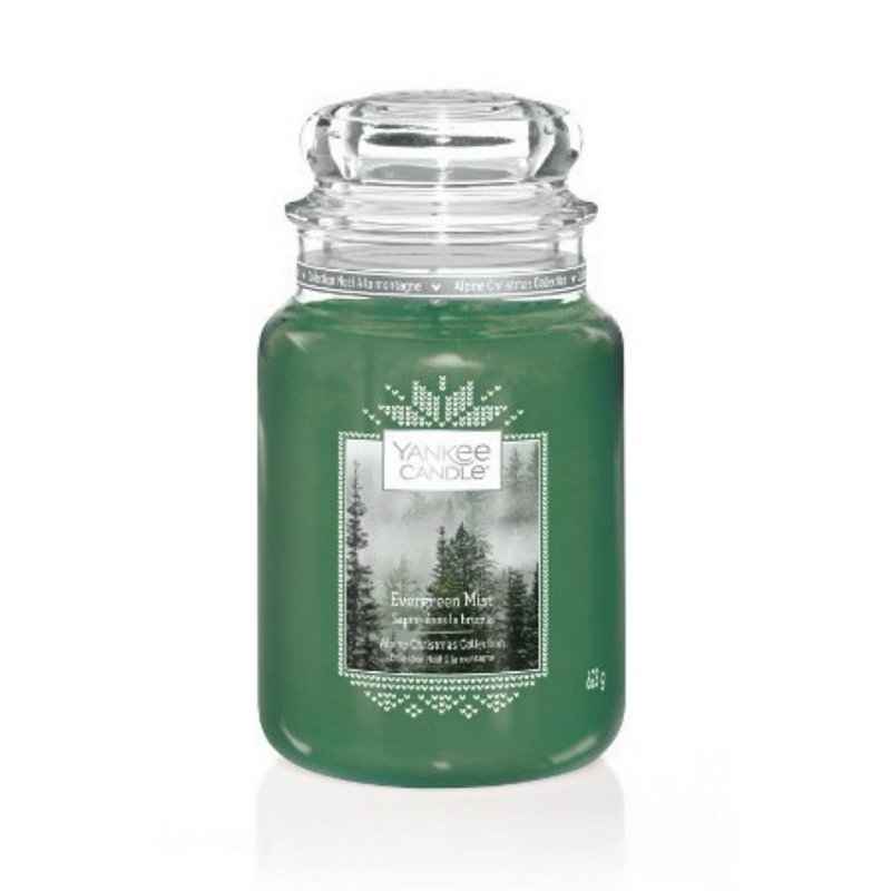 Yankee Candle Evergreen Mist - duża świeca zapachowa - candlelove