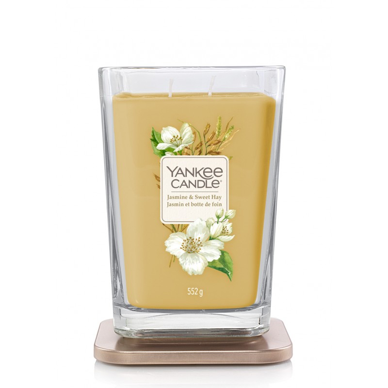 Yankee Candle Elevation Jasmine & Sweet Hay - duża świeca zapachowa - candlelove