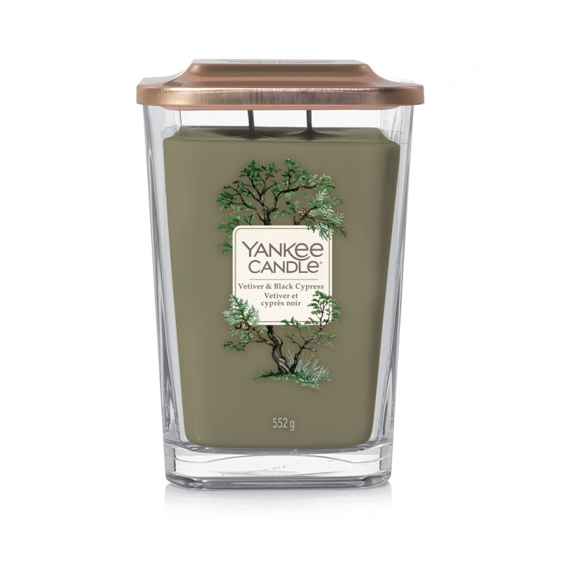 Yankee Candle Elevation Vetiver & Black Cypress - duża świeca zapachowa - candlelove