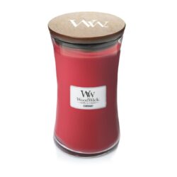WoodWick Currant - duża świeca zapachowa - candlelove