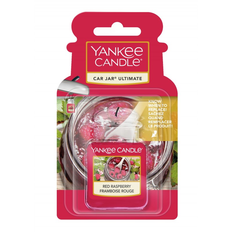 Yankee Candle Red Raspberry Car Jar Ultimate - zapach samochodowy - candlelove