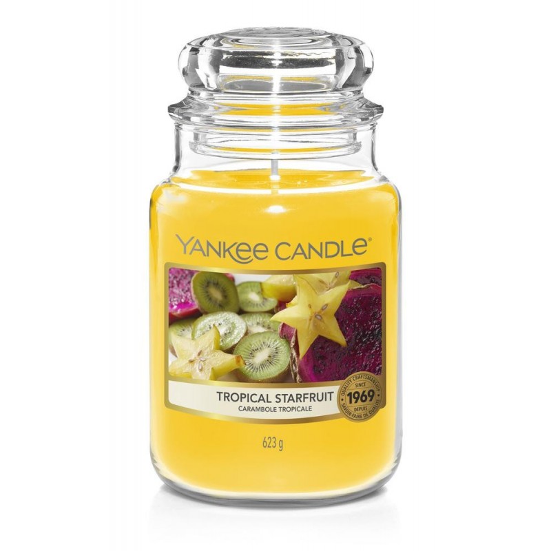 Yankee Candle Tropical Starfruit - duża świeca zapachowa - candlelove