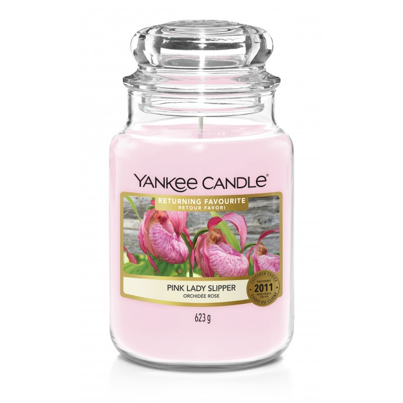 Yankee Candle Pink Lady Slipper - duża świeca zapachowa - candlelove