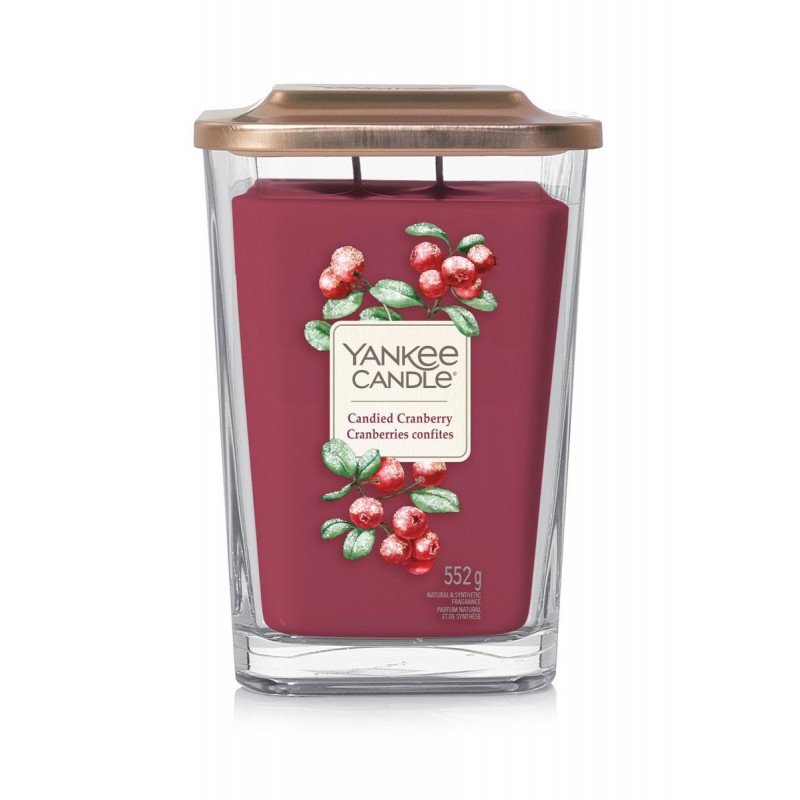 Yankee Candle Elevation Candied Cranberry - duża świeca zapachowa - candlelove