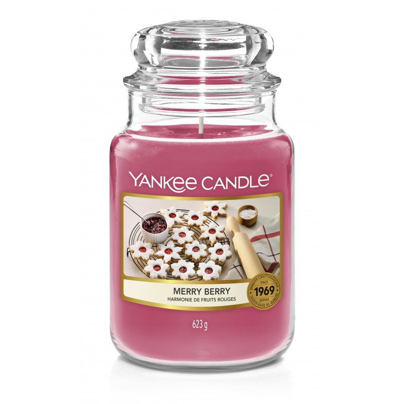 Yankee Candle Merry Berry - duża świeca zapachowa - candlelove