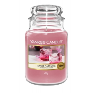 Yankee Candle Sweet Plum Sake - duża świeca zapachowa - candlelove