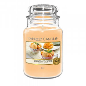 Yankee Candle Mango Ice Cream - duża świeca zapachowa - candlelove