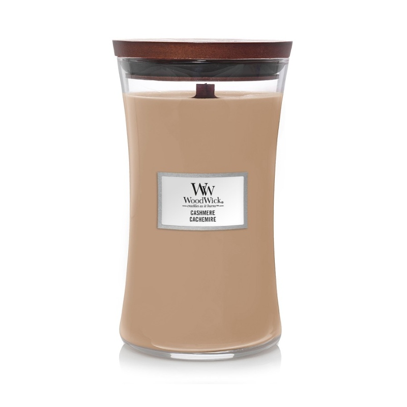 WoodWick Cashmere - duża świeca zapachowa - candlelove