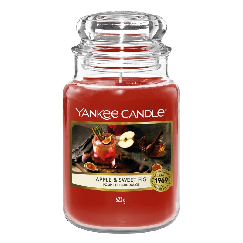 Yankee Candle Apple & Sweet Fig - duża świeca zapachowa - candlelove