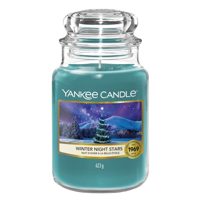 Yankee Candle Winter Night Stars - duża świeca zapachowa - candlelove