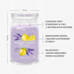 Lemon Lavender - duża świeca zapachowa - candlelove